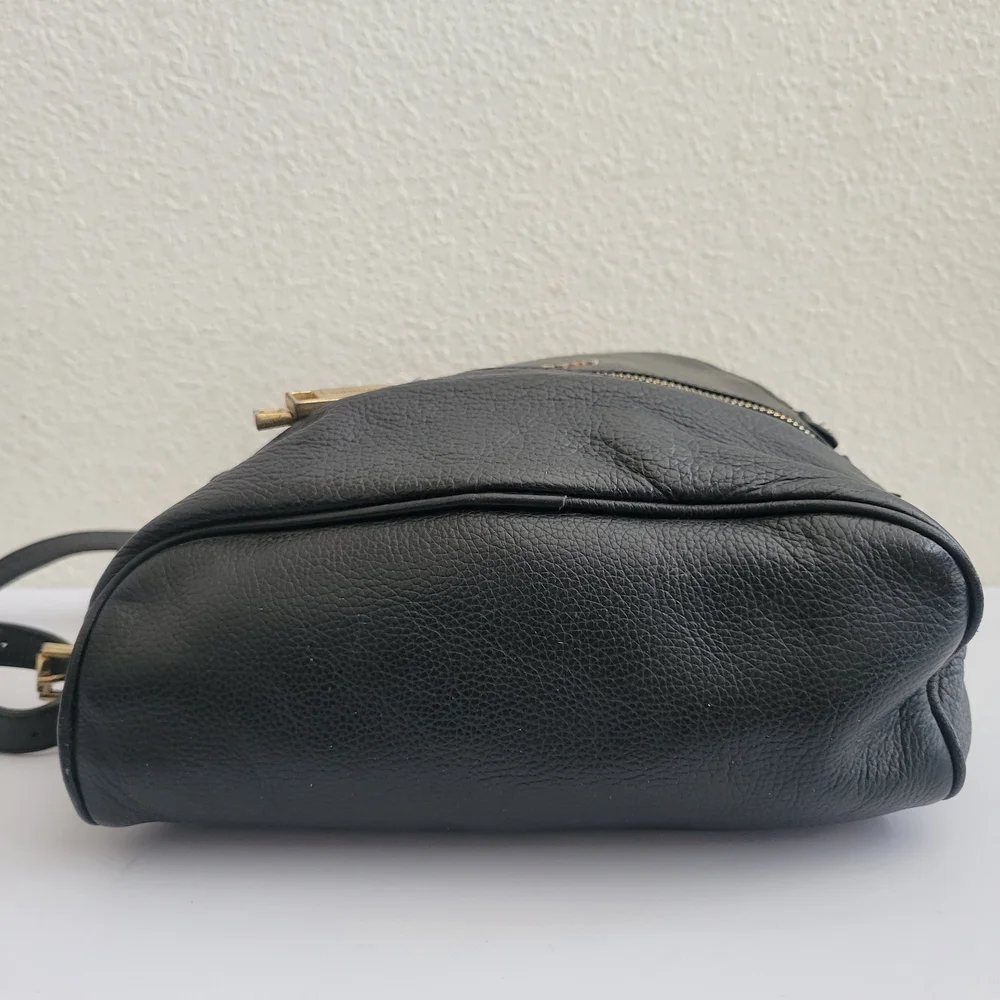 Michael Kors Black Leather Backpack